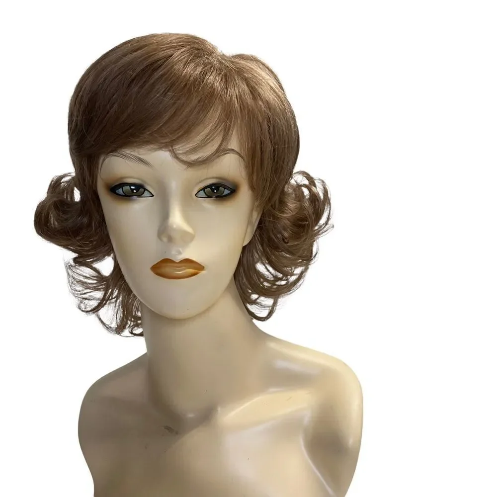 Synthetic brown wig curly New Without Tags